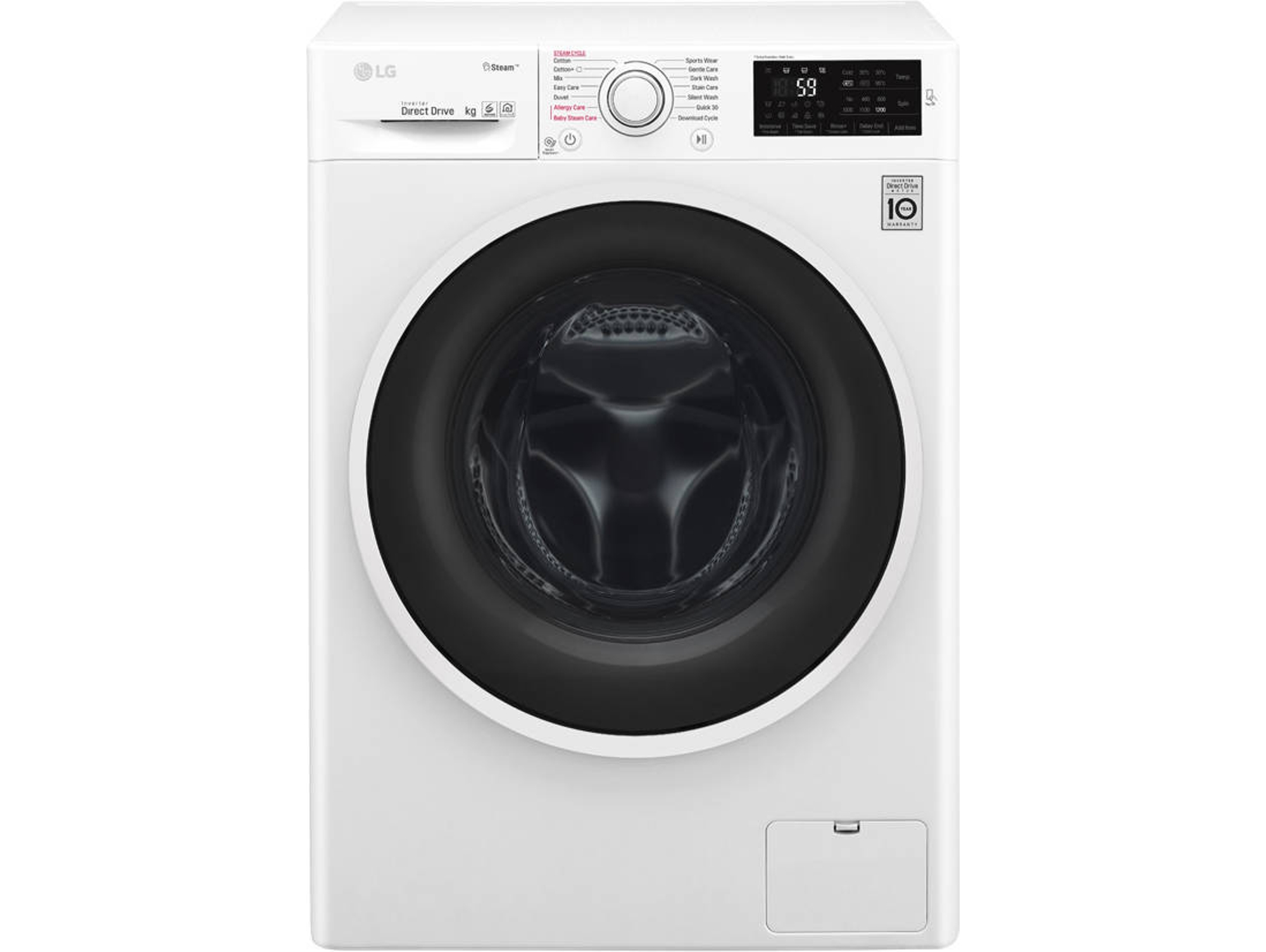 Lavadora Lg F4j6jy0w 10 Kg 1400 Rpm Blanco Worten Es