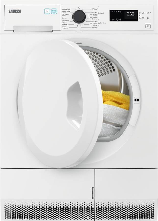 Secadora ZANUSSI ZDPB274B (7 kg - Condensación - Blanco)