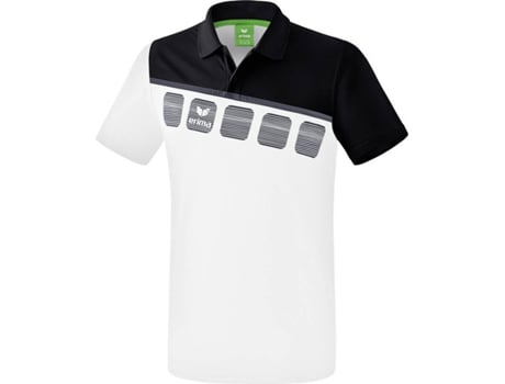 Polo para Niño ERIMA 5-C Negro, Blanco, Gris para Multideportes (14 años)