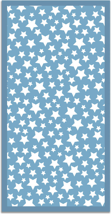 Alfombra HOME & LIVING Estrellas (Azul - 40x80 cm - Vinilo)