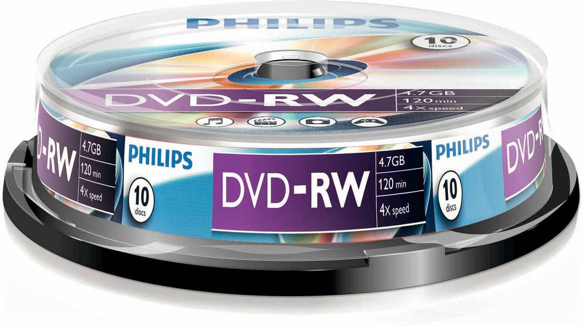 DVD en blanco PHILIPS DVD-RW DN4S4B10F/00