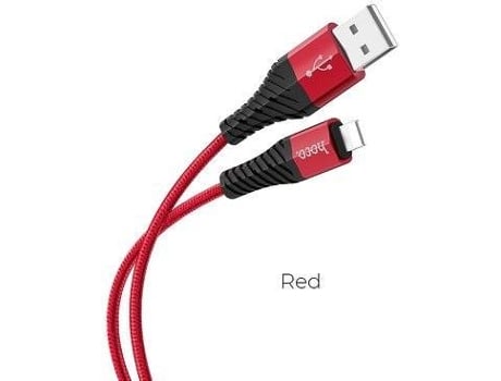 Cable HOCO 8 Pin (Lightning - 1m - Rojo)