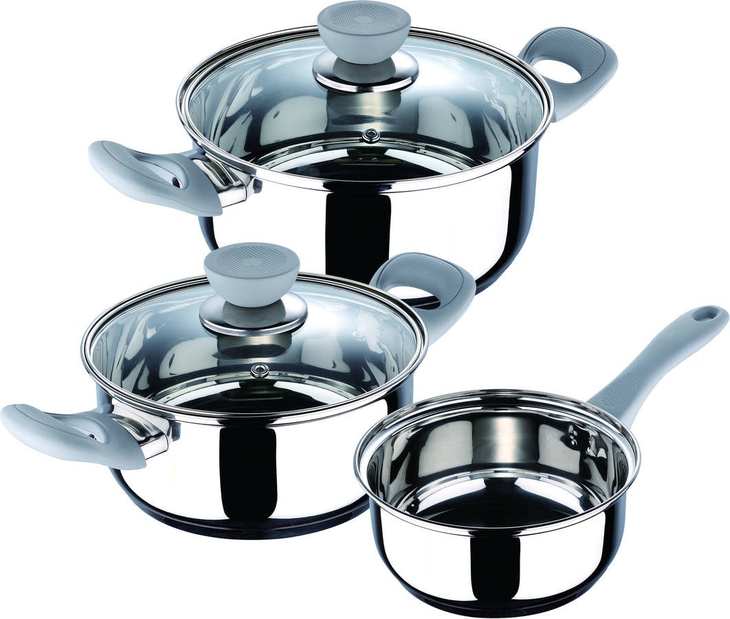 Tren de Cocina SAN IGANCIO SG-8045 (Negro - Acero Inoxidable - 5 Piezas)