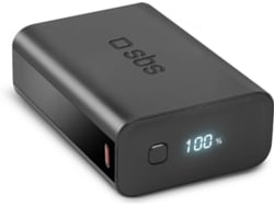 Powerbank SBS TEBB20000LCDEPD20K-W (20000 mAh - Negro)