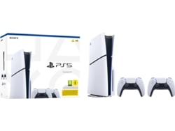 PLAYSTATION Conjunto Consola PS5 Slim + 2 Mandos inalámbricos DualSense