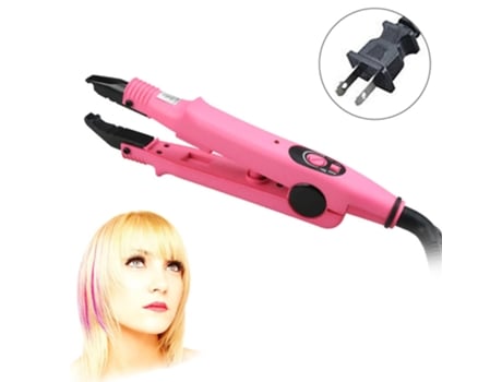 Pinza Térmica Profesional para Extensiones de Cabello -Rosa JEDBESETZT