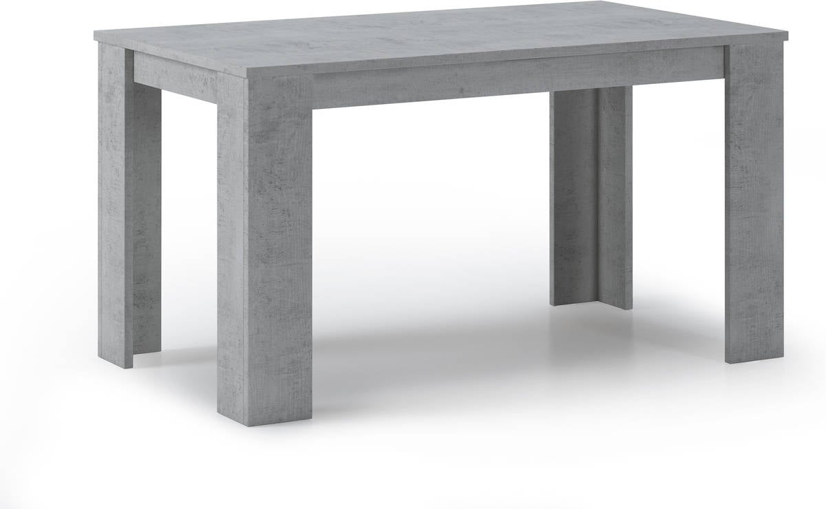 Mesa de Comedor SKRAUT HOME Melamina (Cemento - 138x80x75 cm)