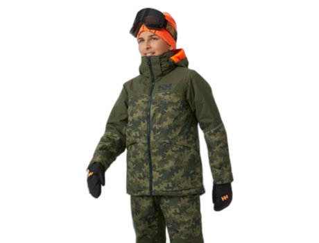 Chaqueta para Esquí HELLY HANSEN (Niño Unisex - Verde - 8 Años)