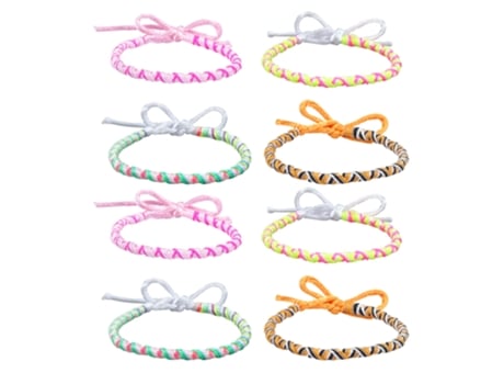 Pulseras Tejidas De Cuerda De La Suerte, Pulseras Ajustables, Para Mujeres Y Hombres, Estilo 3 ZMDECQNA 8 Un