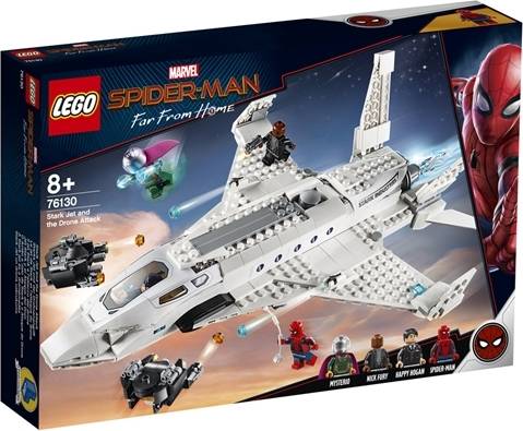 LEGO Super Heroes: Ataque de aviones y drones de Stark - 76130 (Edad Mínima: 8 - 504 Piezas)