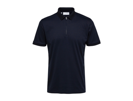 Polo de Hombre SELECTED Cremallera Fave Azul (L)