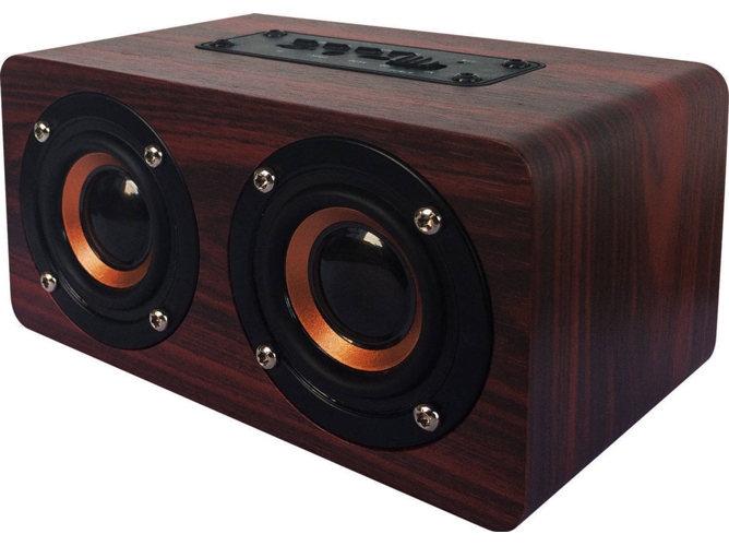 Columna Bluetooth OQAN QBT-100 BT WOODEN (10W - 15 x 8,5 x 7,5 cm)