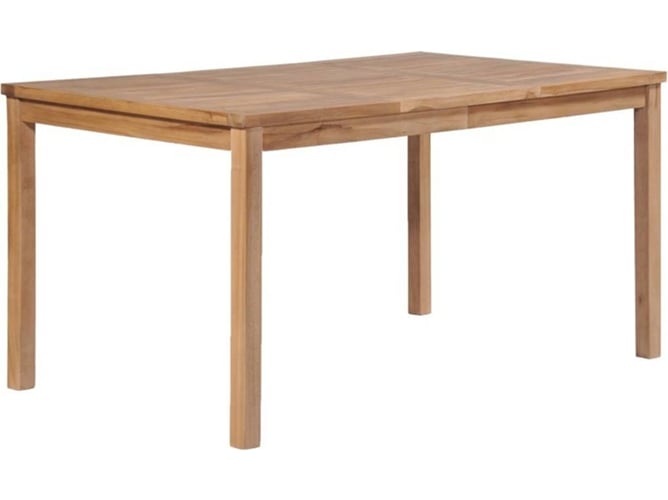 Mesa De Vidaxl madera teca maciza 150x90x77 cm