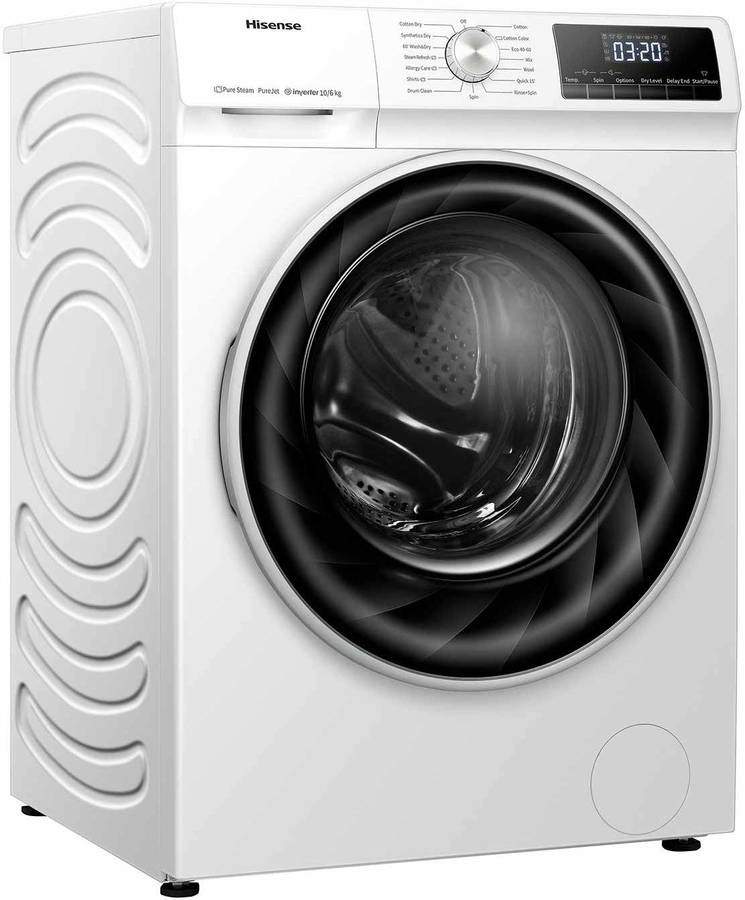 Lavasecadora HISENSE WDQY1014EVJM (6/10 kg - 1400 rpm - Blanco)