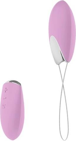 Ovo R1 Huevo vibrador a control remoto rosa y cromado 275