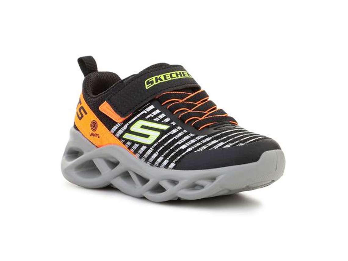 Zapatos skechers shop negro naranja