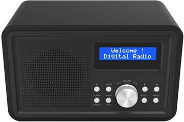 Radio Denver Electronics dab35black negro reloj digital dab+fmpll 1 w