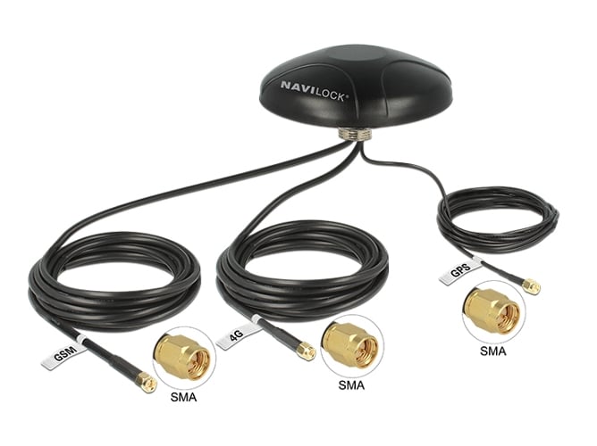 Antena de Satélite DVI-I NAVILOCK 12457 (Negro)