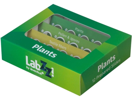 Cubreobjetos Preparados para Microscopio LEVENHUK LabZZ P12 con Plantas