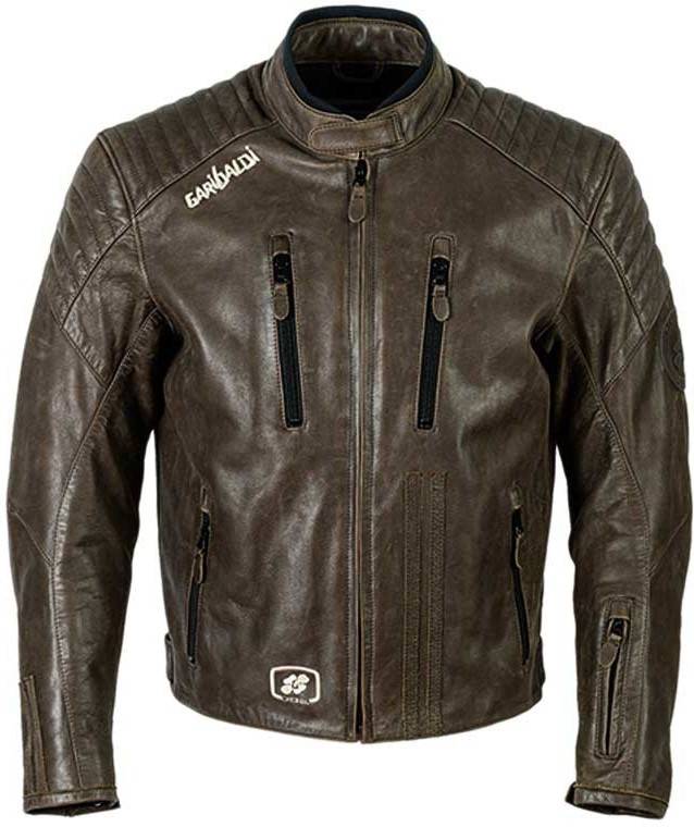 Abrigo para Hombre GARIBALDI Bullrider Marrón para Motociclismo (M)