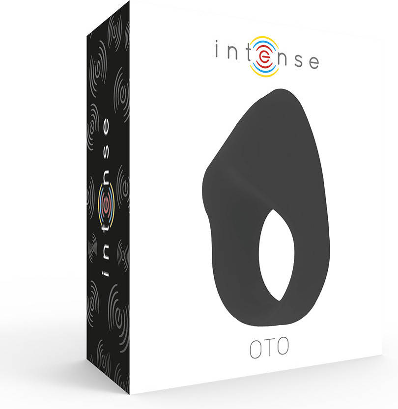 Vibrador INTENSE TOYS Oto Anillo Recargable  (Negro)