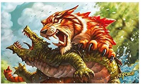 Fantasy Flight Games keyforge mighty tiger playmat ffgkfs08 juego de cartas edad 13