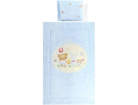 Juego de Cama LORELLI Ranforce Bear Party Blue (4 Piezas)