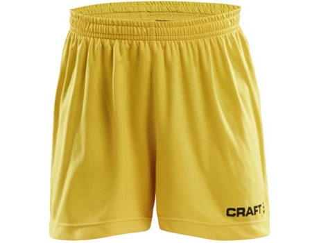 Pantalones para Hombre CRAFT Squad Solid Amarillo para Fútbol (158 - 164 cm)