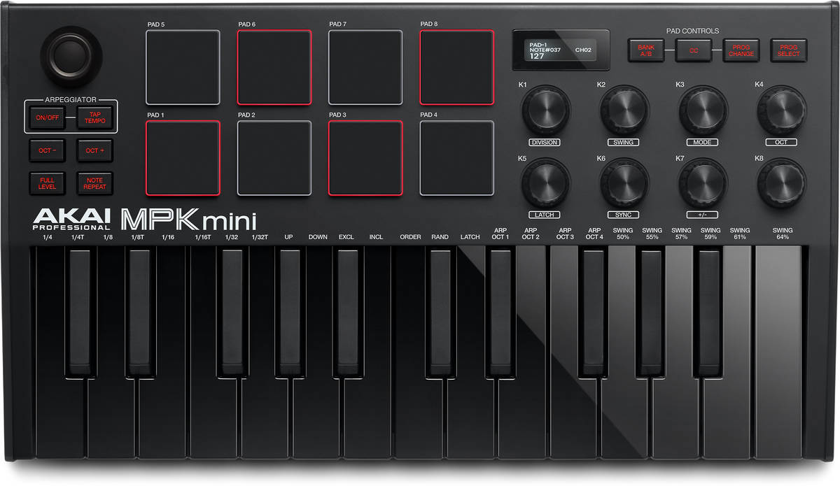 Teclado Maestro AKAI MPK Mini MK3 (25 Teclas)