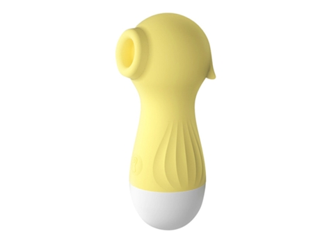 Vibrador de masaje de succión recargable de 10 frecuencias para mujeres (amarillo) VEANXIN