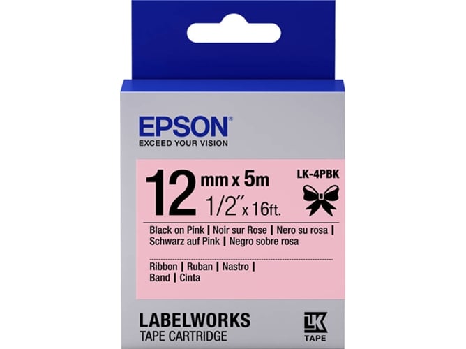 Cinta EPSON LK-4PBK