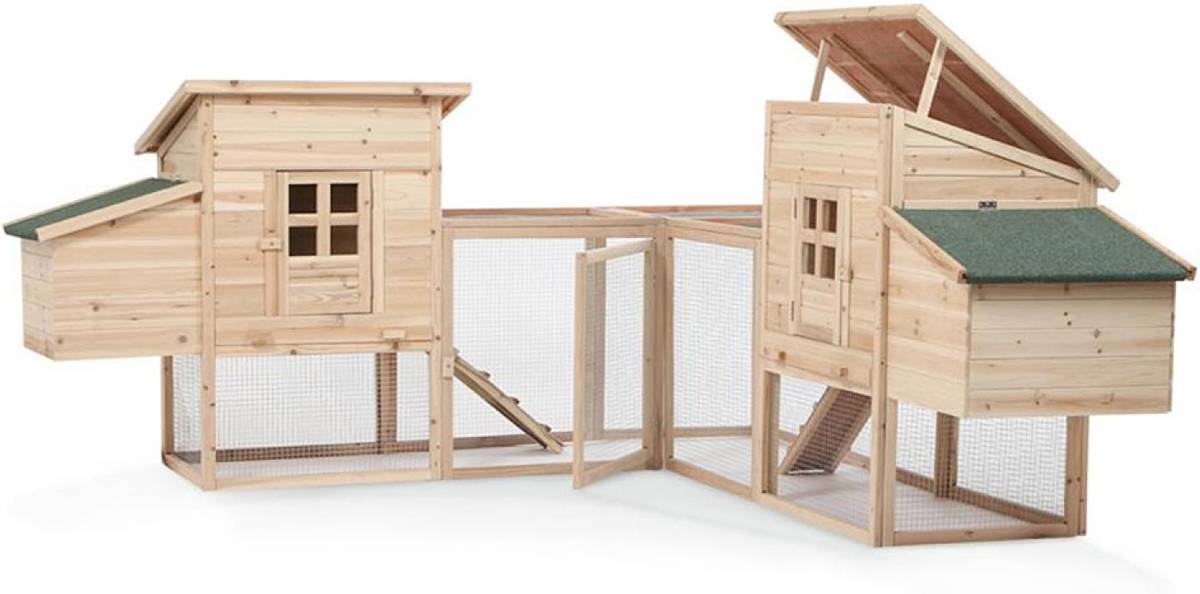 Gallinero CONCEPT U (Marrón - 171x171x120 cm - Pino)