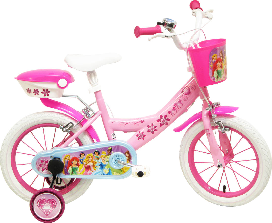 Bicicleta DENVER BIKE Princess 14" en Hierro Rosa y Blanca