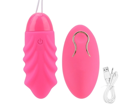 Vibrador de huevo de salto con control remoto inalámbrico con 10 modos para mujeres (rosa) VEANXIN