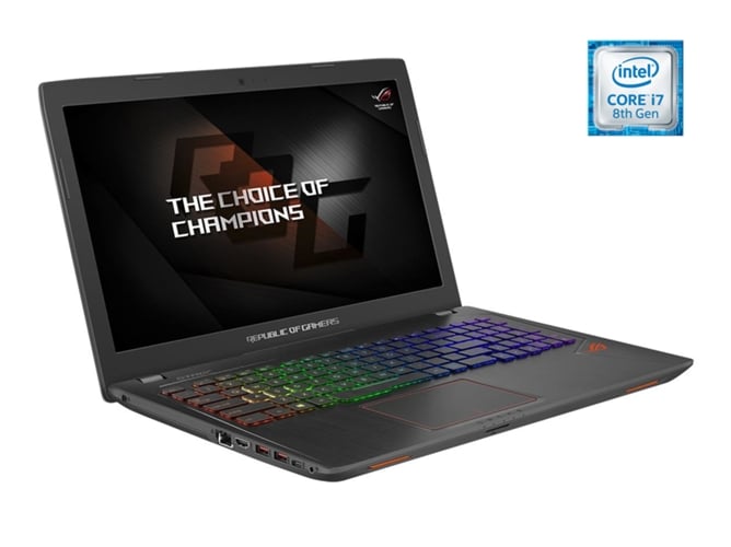 Portátil Gaming 15.6'' ASUS Rog Strix GL553-DM065 (i7, RAM: 8 GB, Disco duro: 1 TB HDD  + 128 GB SSD)