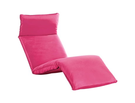 MAISON EXCLUSIVE Tumbona plegable de tela Oxford rosa