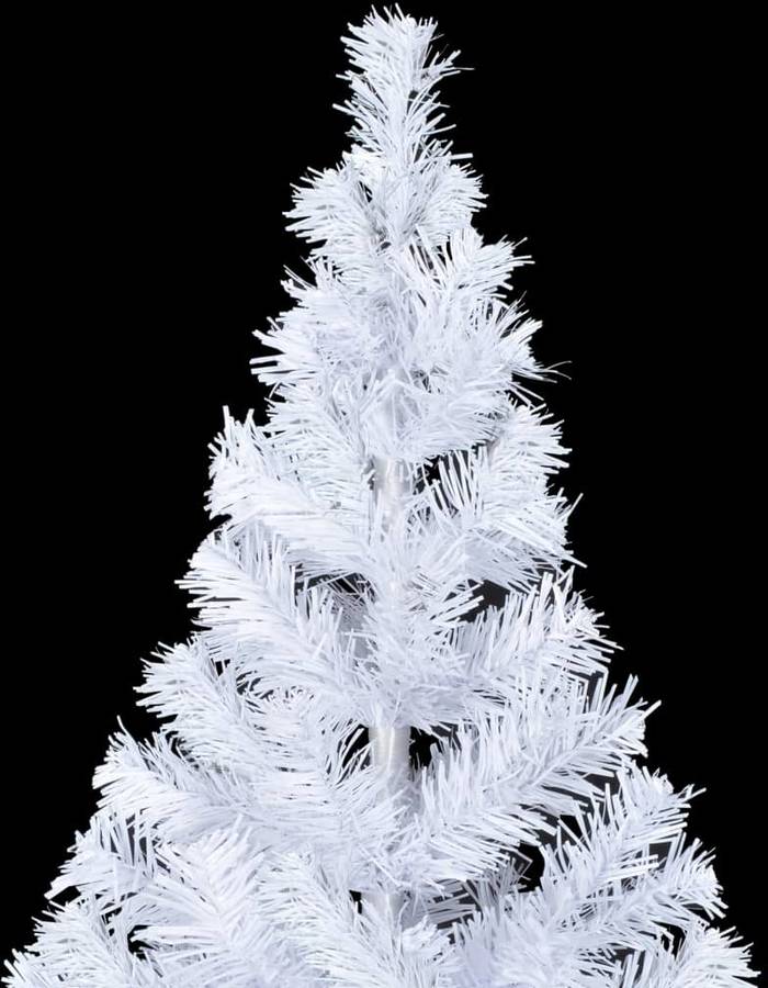 Árbol de Navidad VIDAXL con Luces LED y Bolas (Blanco - 90x180 cm)