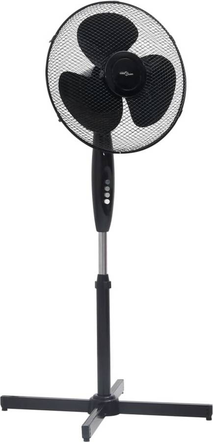 vidaXL Ventilador de pie Φ40 cm 120 cm negro