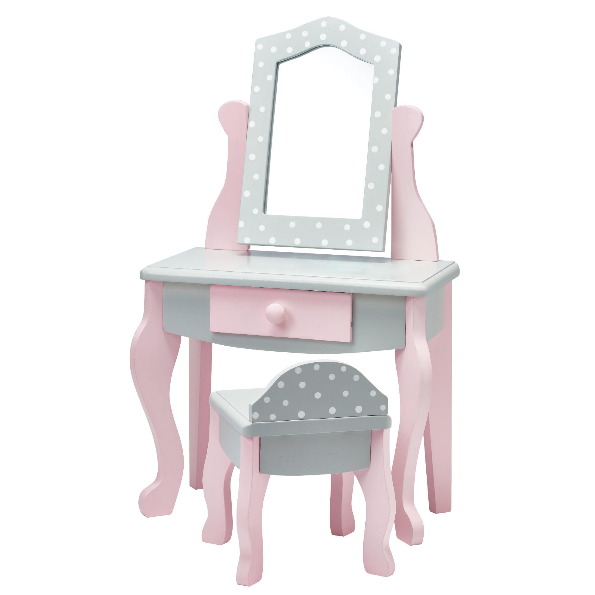 Mesa De Tocador y banqueta para muñeca 457 cm olivias world td0207ag accesorios little 482