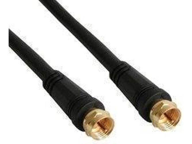 Cable de Antena INLINE (Coaxial - 3 m - Negro)