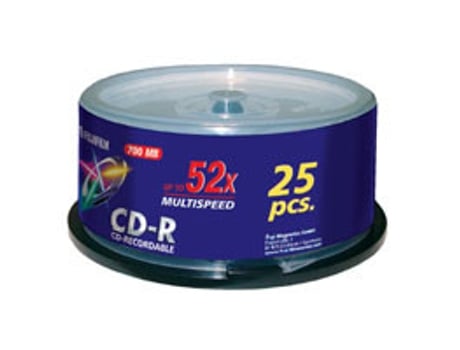 P10DCRCA14A CD en blanco CD-R 700 MB 25 pieza(s) FUJIFILM