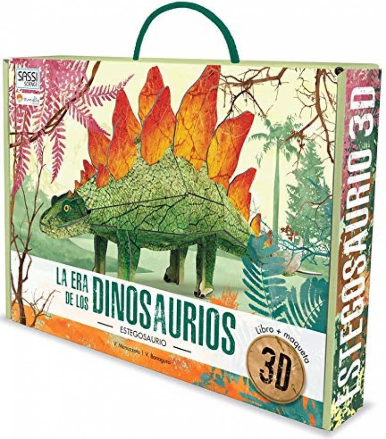 La Era De los dinosaurios estegosaurio 3d libro maqueta v. manuzzato bonaguro