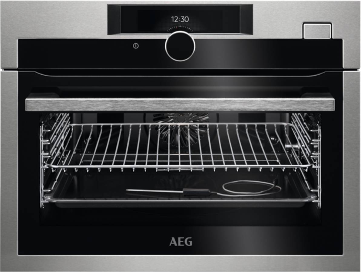 Horno a Vapor AEG SteamBoost KSE882220M (43 L - 59.5 cm - Hidrolítico - Inox)