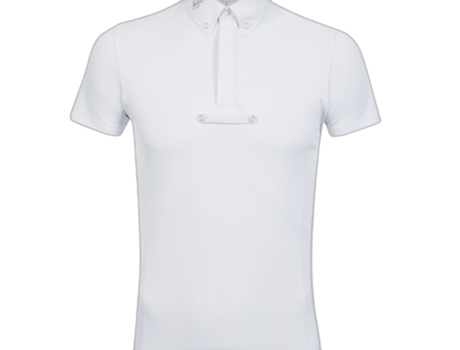 Polo de Hombre para Equitación JACK & JONES Corta Lemieux Competition Blanco (XS)