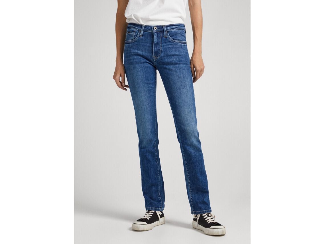 Pantalones de Mujer PEPE JEANS Grace Mezclilla Azul 29x30