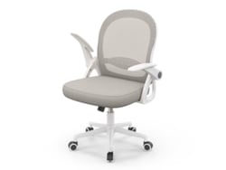 Silla de oficina ergonómica NASPALURO Gris (tapizado de malla transpirable - reposabrazos abatibles)