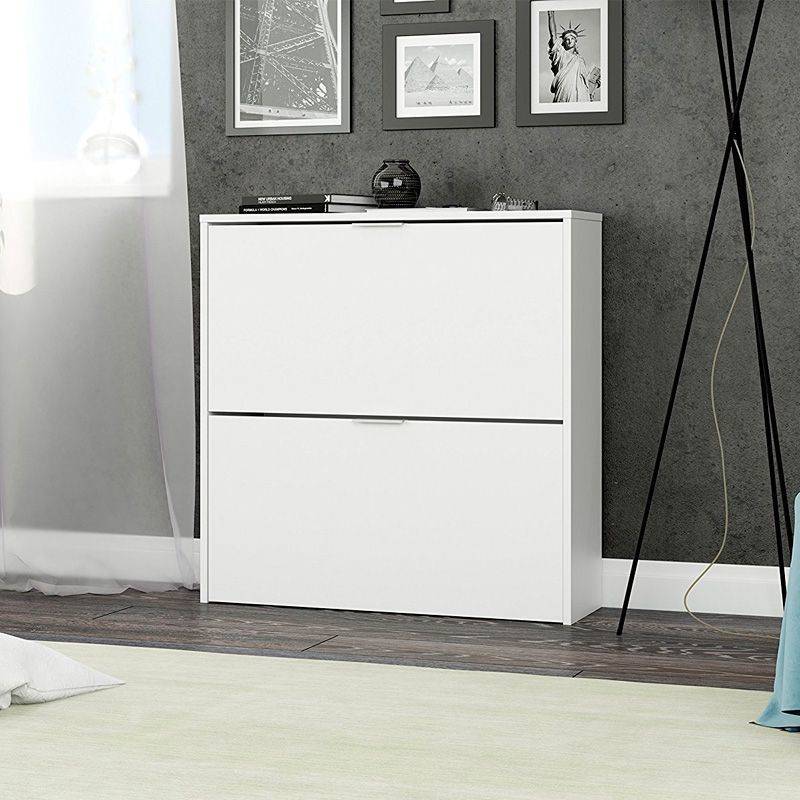 Zapatero HABITDESIGN Basic  (Blanco - Melamina  - 75 x 76 x 22 cm)