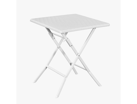 Mesa Plegable de Exterior LOSANGO SQUARE Blanco 61x61cm VIVA