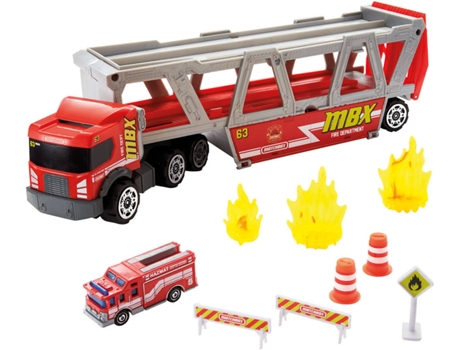 Matchbox De Transporte con accesorios almacena coches juguete bomberos matchox edad ‍3