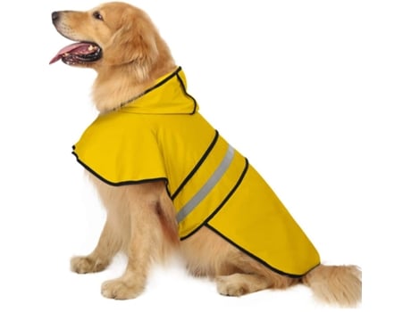 Uero Ajustable Reflectante Para Mascotas Impermeable Para Perros Con Capucha Poncho Impermeable Para Perros Y Cachorros Pequeños A Grandes ELKUAIE M